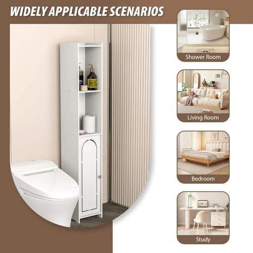 Slim bathroom storage cabinet - bathroom,