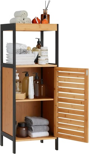 Bamboo bathroom cabinet - bathroom,