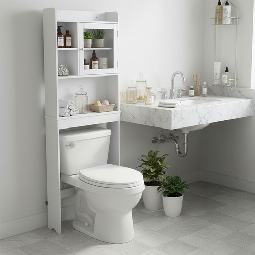 Over the toilet storage - over, rack