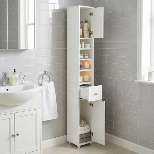 Tall bathroom cabinet tallboy - bathroom,