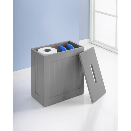 Grey bathroom storage box - box, tidy