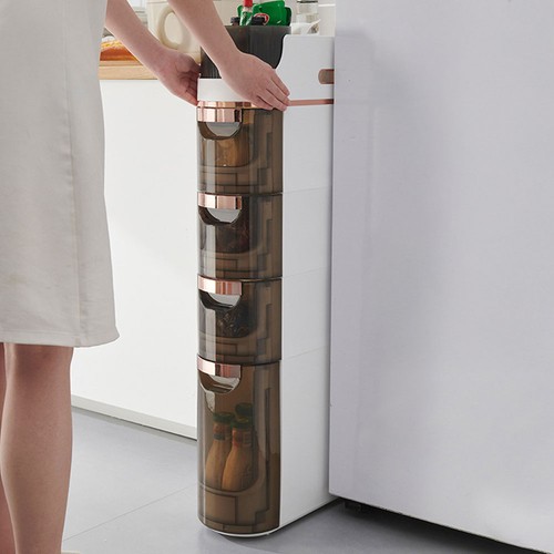 Slim bathroom floor cabinet - slim,